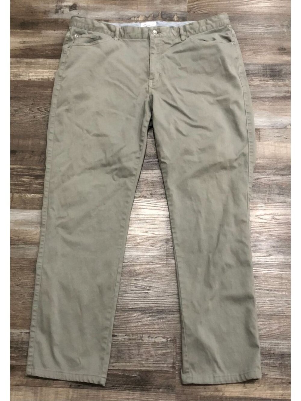 Peter Millar Mens 40x32 Gray Flat Front Straight Fit Casual Pants